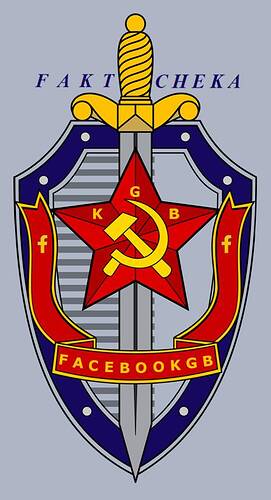 Fakt Cheka - facebooKGB - New background with f KGB f lettering