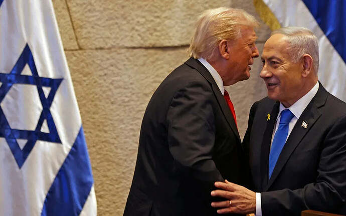 Donald Trump and Benjamin Netanyahu