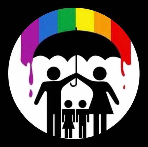 LGBTQ Rainbow versus Family Umbrella