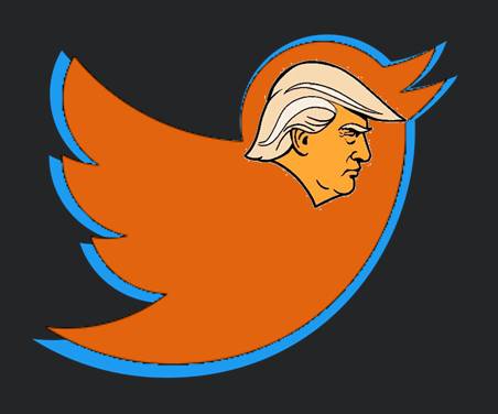 Orange is the new Blue - Twitter - with Trump face